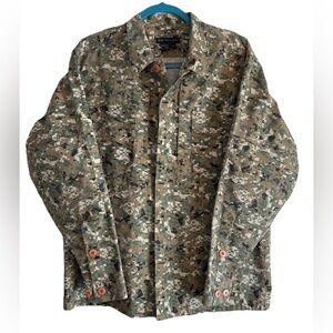 5.11 Tactical Series Mens Digital Camo Heavy Shirt Jacket Ripstop Padded Sz M